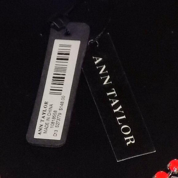 New $148 Ann Taylor Pronged Crystal & Neon Pink Statement Bling Collar Necklace - Picture 3 of 9